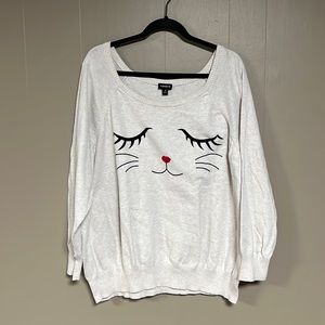 Torrid cat sweater size 3